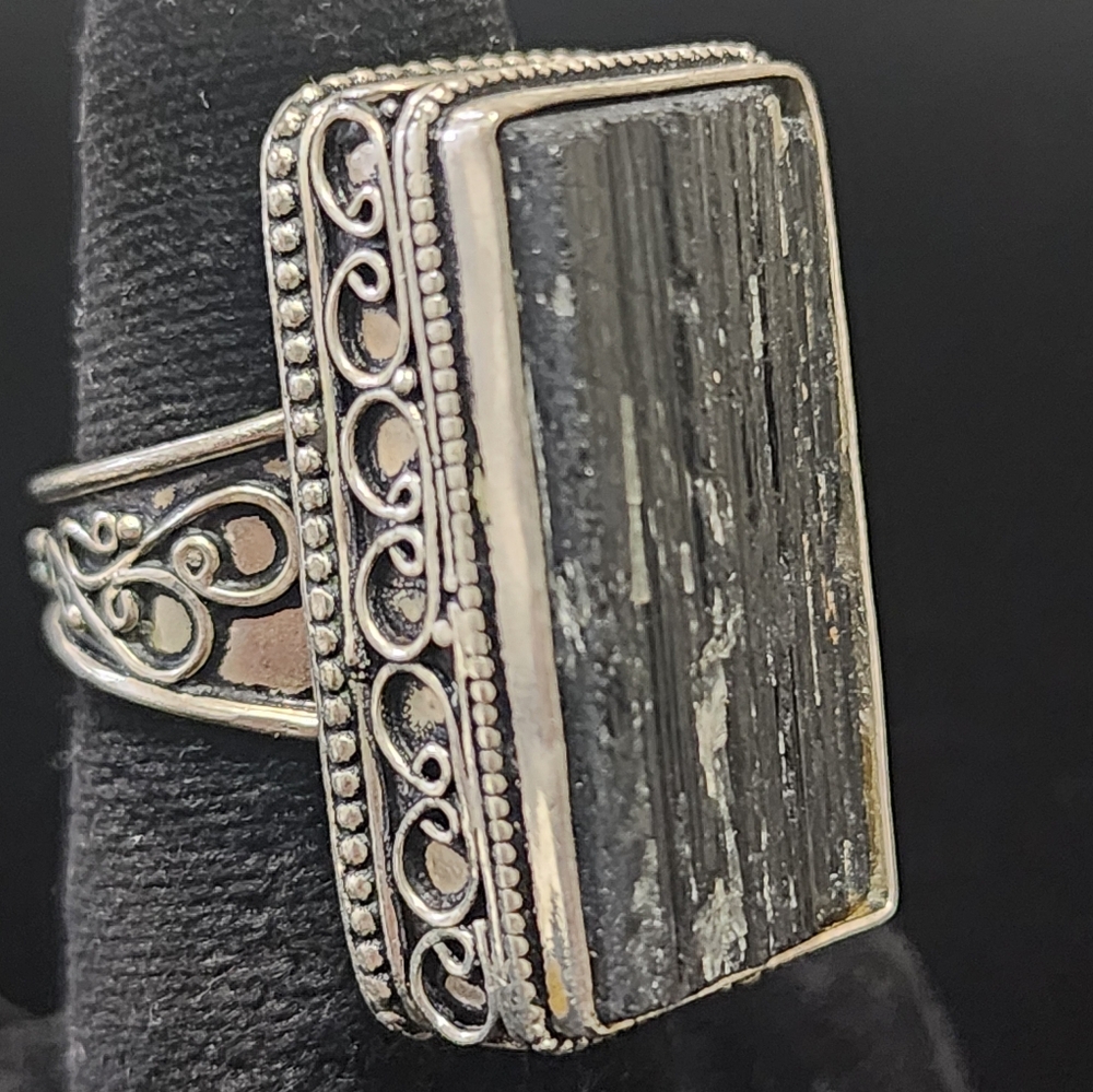 Black Tourmaline Ring